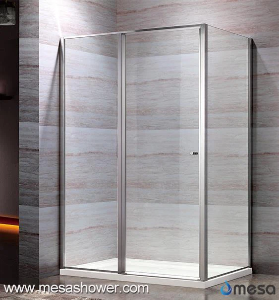 Pravougaoni Pivot Transparent Frameless Kina Tuš kućište za prodaju za brzu isporuku