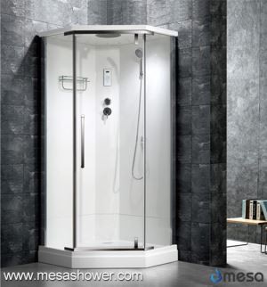 Diamond Shape Corner Tuš soba sa staklenim vratima na šarkama