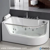 Kutak Pravougaoni Okrugli Akril Staklo Whirlpool Masaža Masažna Hot Sale Tub Kupatilo Kada sa jastučićem