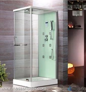 Stojeća kupaonica s tušem sa jednim staklenim vratima