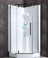 Kompletni tuš zidni paneli ubacuju se u kotač sa okretnim vratima