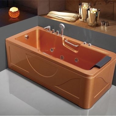 Pravougaoni luksuzni Golden Whirlpool Hydro masaža Akrilna kada