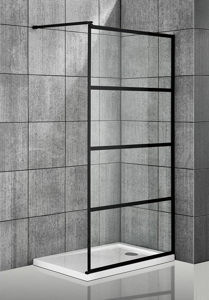 Vrata tuša s crnim prozorima