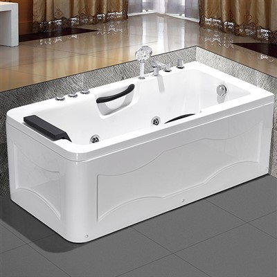 Pravokutna Whirlpool masaža Akrilna kada
